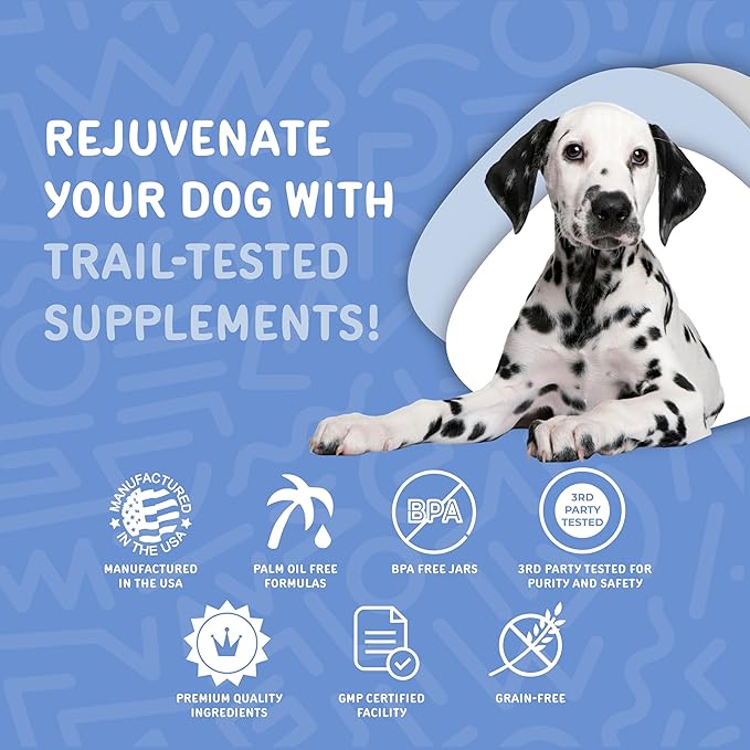 waggedy Calm with Melatonin - Calming Chews for Dogs to Manage Stress & Anxiety Relief — Pet Calming Treats for Travel, Fireworks & Separation — Dog Supplements & Vitamins (60 Chews)
