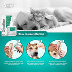 Otodine Dog Ear Cleaner Solution - Veterinary Formula for Itchy Ears, Head Shaking & Scratching - Tris-EDTA Flush for Wax, Debris & Odor - Gentle & Safe for Cats & Puppies - 100ml
