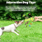 Plush Dog Toy with Crinkle Paper and Ropes - Small Interactive Puppy Toys for Medium to Large Dogs