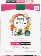 Nutro Ultra Adult Small Breed Dry Dog Food, Chicken, Lamb and Salmon Protein Trio, 12 lb Bag