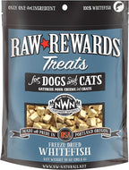 Northwest Naturals Raw Rewards Freeze-Dried Whitefish Treats for Dogs and Cats - Bite-Sized Pieces - Healthy, 1 Ingredient, Human Grade Pet Food, All Natural, Proudly Made in USA 10 Oz
