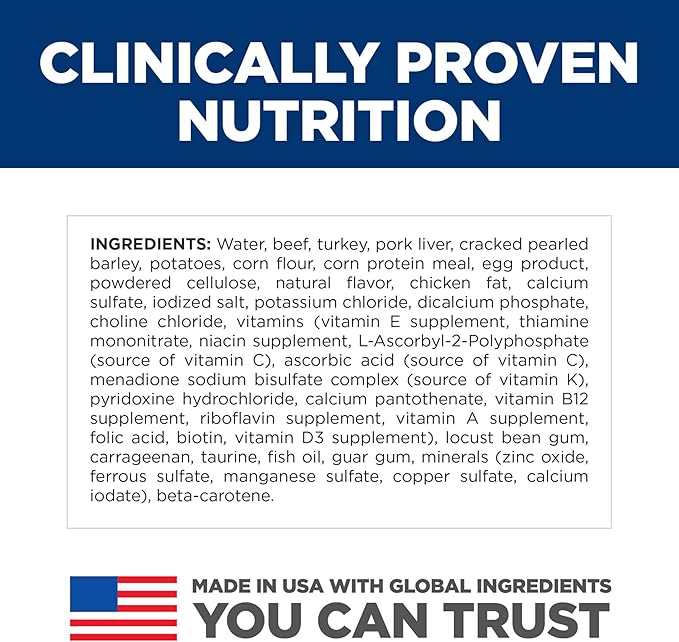 Hill's Science Diet Adult 1-6, Adult 1-6 Premium Nutrition, Wet Cat Food, Beef Minced, 2.9 oz Can, Case of 24