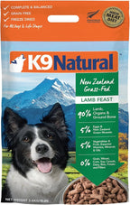 K9 Natural - Grain Free Freeze Dried Dog Food - Lamb, 8lb
