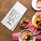 World's Best Pawma Kitchen Towels, Dog Pawma Gifts for Dog Dad Dog Owner Dog Lovers, Dog Grandma Gifts from Children, Pawma Mother's Day Birthday Gifts Tea Towels Kitchen Hand Towels 16x24 Inch