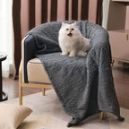1 Pack 3 Calming Blankets Fluffy Premium Fleece Pet Blanket Soft Sherpa Throw for Dog Puppy Cat Grey Large (41" x31'')