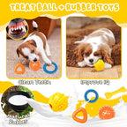 Zeaxuie 23 Pack Luxury Puppy Toys for Teething Small Dogs, Puppy Chew Toys with Rubber Toy, Rope and Squeaky Toys