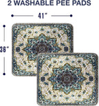 PUPIBOO Washable Pee Pads for Dogs and Cats - Super Absorbent Reusable Puppy Training Pads - 100% Waterproof, Leak-Proof & Non-Slip Whelping Pads for Pet Housebreaking