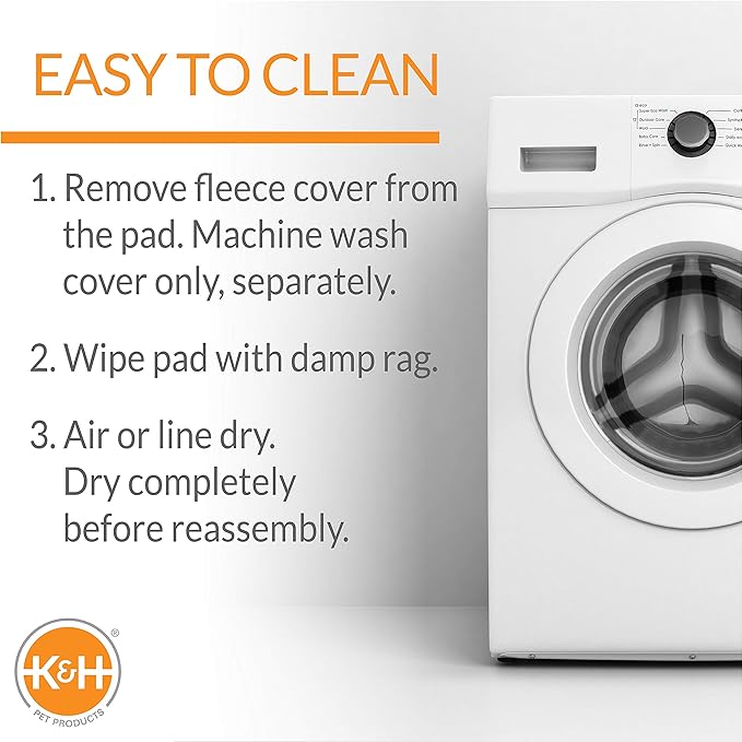 K&H Pet Products Heated Deluxe Lectro-Soft Outdoor Dog Bed with Bolster, Orthopedic Warming Pet Pad, Outdoor Heated Pad for Pets, Heated Outside Dog and Cat Bed, Chocolate/Tan Small 19.5x23in