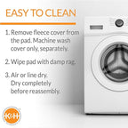 K&H Pet Products Heated Deluxe Lectro-Soft Outdoor Dog Bed with Bolster, Orthopedic Warming Pet Pad, Outdoor Heated Pad for Pets, Heated Outside Dog and Cat Bed, Chocolate/Tan Small 19.5x23in