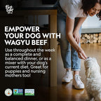 First Light Farms Freeze-Dried Dog Food Topper for Picky Eaters | High Protein Treat | Grain-Free Formula for All Breeds & Life Stages | Premium Wagyu Beef & Certified Humane | 6oz Bag