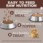 Primal Freeze Dried Raw Dog Food Nuggets, Venison, Complete & Balanced Meal, Also Use as Topper or Treat, Premium, Healthy, Grain Free, High Protein Raw Dog Food, 14 oz