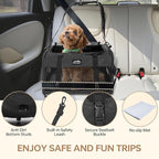 Pet Carrier for Large Cats 25 lbs, Mesh Pets Travel Carriers for Puppy Two Small Cats Rabbits with Shoulder Strap & Removable Mat, Portable Collapsible Puppy Crate Indoor and Outdoor, Black