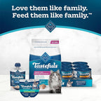 Blue Buffalo Tastefuls Natural Dry Food for Adult Cats, Hairball Control, Chicken & Brown Rice Recipe, 15-lb. Bag