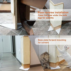 Meeyoview Cat Scratcher, Corner Scratching Post, Cat Scratching Pad, Natural Sisal Furniture Protector, 28 Inch Cat Scratcher for Indoor Cats