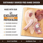 Earth Animal Wisdom Air Dried Dog Food | Chicken Recipe Premium Natural Dog Food | All Breeds & Ages | Made in The USA | 2 Pound Bag