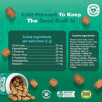 Doggie Dailies Calming Chews for Dogs - Melatonin for Dogs with Chamomile to Help Manage Stress Relief - Calm & Relaxation During Thunderstorms, Fireworks, Travel, & Separation (Turkey) 225 Soft Chews