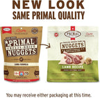 Primal Freeze Dried Raw Dog Food Nuggets, Lamb, Complete & Balanced Meal, Also Use as Topper or Treat, Premium, Healthy, Grain Free, High Protein Raw Dog Food, 14 oz