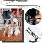 Puppytie No Pull Small Dog Harness with Multifunction Dog Leash,Lightweight Soft Adjustable No Choke Escape Proof Pet Harness Vest Pet Harness Vest,Knitted Black-White,S