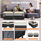 2-in-1 Pop Up Cat Playpen, Detachable into 2 Separate Pens with Additional Doors, Assembly-Free Portable Dog Crates Pet Pen Tent Kennel Kitten Puppy Enclosure Cage Indoor Outdoor Foldable Condo(M)