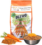 Olewo Original Carrots for Dogs – Fiber for Perfect Poop, Dehydrated Dog Food Toppers for Picky Eaters, Natural Skin & Coat Support, Multivitamin, Probiotics for Digestive & Gut Health, 2.2 lbs