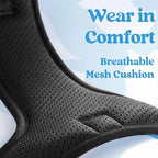 rabbitgoo Dog Harness for Large, No Pull Pet Harness with 3 Buckles, Adjustable Soft Padded Vest with Control Handle, Walking Reflective Pet Vest for Extra Large Dogs, Sky Blue, XL