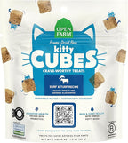 Open Farm, Kitty Cubes, Freeze Dried Raw Cat Treats, Grain-Free, High-Protein Cat Treat with Probiotics, Omega Fatty Acids & Superfoods, Surf & Turf Recipe, 1.5oz Bag