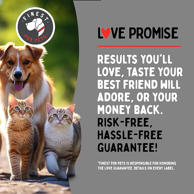 Wild Alaskan Salmon Oil for Dogs & Cats - Omega 3 Fish Oil with Pollock & Salmon for Sensitive Skin & Coat Health. EPA & DHA Ease Itching, Supports Joint, Immune & Heart Health (16oz)