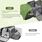Pecute Expandable Cat Carrier, Soft Side Pet Carrier with Seat Belt, Dog Carriers for Small Dogs, Portable & Foldable Cat Bag Carrier Great for Travel, Outdoor, Hiking, Camping