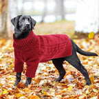 ASENKU Knitted Dog Sweater, Pullover Big Thermal Dog Winter Sweater, Turtleneck Doggy Sweaters for Large Medium Dogs Boy Girl,Warm Pet Sweatshirt for German Shepherd,Great Dane,4XL