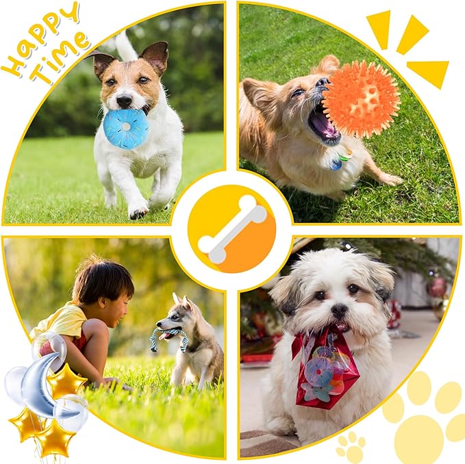 Zeaxuie 23 Pack Luxury Puppy Toys for Teething Small Dogs, Puppy Chew Toys with Rubber Toy, Rope and Squeaky Toys