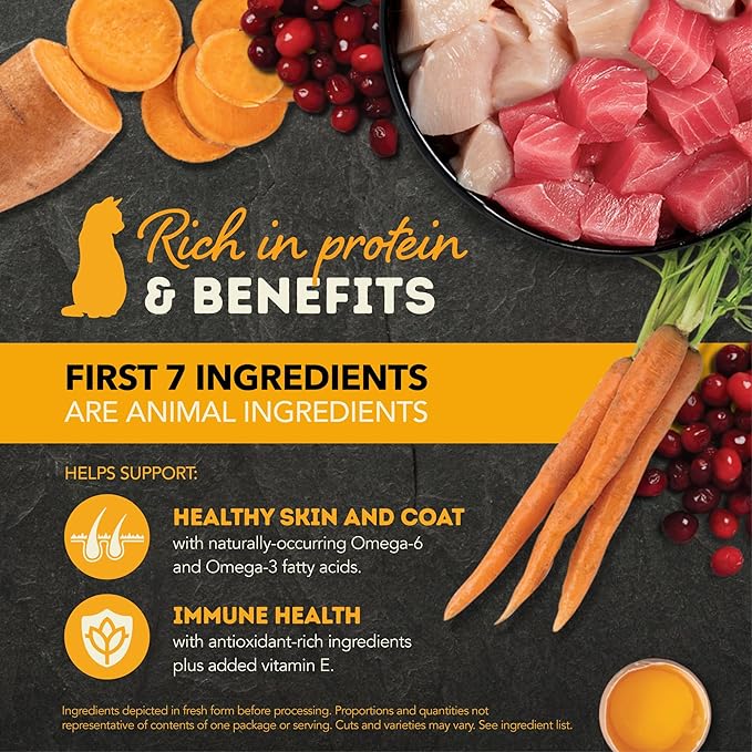 ACANA Chunks in Broth Wet Cat Food Chicken & Tuna Recipe 5.5oz Cans (6 Count)