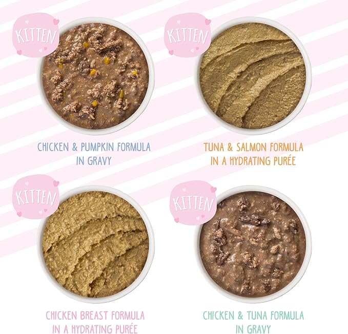 Weruva Cats in The Kitchen Kitten, Kitchen for Kittens Variety Pack, 3oz Can (Pack of 24)