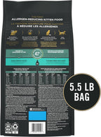 Purina Pro Plan LiveClear Dry cat Food for Kittens Cat Allergen Reducer Chicken and Rice Formula - 5.5 lb. Bag