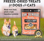 Northwest Naturals Raw Rewards Freeze-Dried Shrimp Treats for Dogs and Cats - Bite-Sized Pieces - Healthy, 1 Ingredient, Human Grade Ingredients, All Natural, Proudly Made in USA, 1 Oz (Pack of 3)