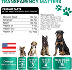 Flea and Tick Prevention for Dogs Chewables - Made in USA - Natural Flea and Tick Chews Supplement - Oral Pills for Dogs - Pest Defense - All Breeds and Ages - 120 Soft Tablets