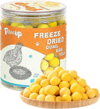 PAWUP Freeze Dried Cat & Dog Treats, Natural Quail Egg Yolk, Single Ingredient, High-Protein Pet Snacks for Skin & Coat Health, No Artificial Additives, 9.2 oz