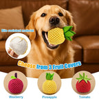 AIERSA Interactive Dog Toys, Automatic Dog Treat Ball Dispenser Toy to Keep Them Busy, Anti-Boredom Electric Moving Puzzle Dog Toys, Self-Rolling Treat Ball Toy for Small and Medium Dogs (Pineapple)