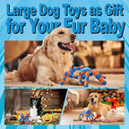 LEGEND SANDY Dog Toys for Aggressive Chewers, Large Dog Toys to Keep Them Busy, Interactive Pet Toys, Squeaky Puppies Toys, Tug of War Puppy Toy, Crinkle Doggeis Toy