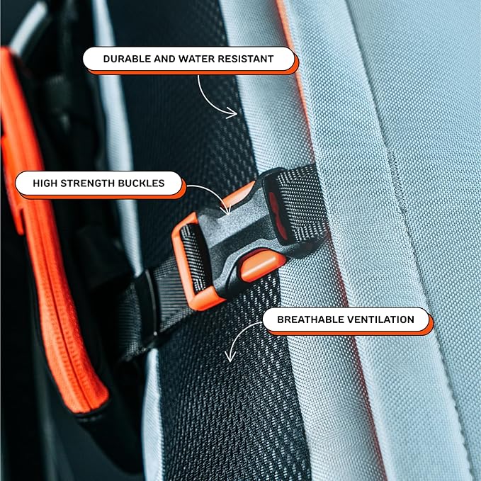 The Maxine One Small Dog Carrier by Little Chonk | Dog Backpack Carrier for Small Sized Breeds | Adjustable Front Facing Pet Carrier for Travel | Dog Hiking Backpack - Chonkcrete Gray