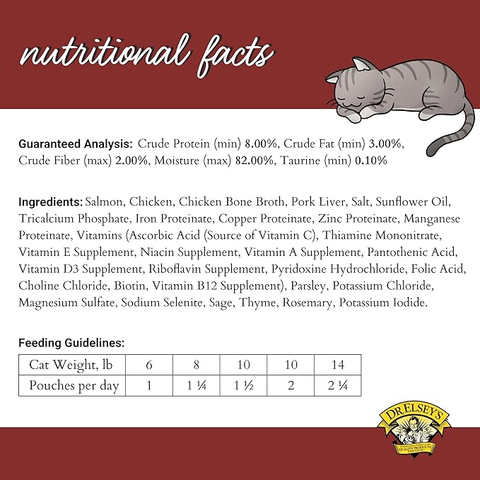 Dr. Elsey's cleanprotein Salmon & Chicken Homestyle Recipe All-Meat Pouch (Pack of 12)