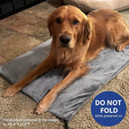 NICREW Dog Heating Pad, Temperature Adjustable Heated Dog Bed with Auto Shut Off Timer, Indoor Pet Heated Bed Mat for Cats and Dogs, 35.4 x 23.6 Inches, 120W (max)