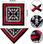 2 Pieces Skull Print Pet Pirate Hat with Pirate Skull Bandana Dog Cat Captain Cap Halloween Pirate Cosplay Costume Halloween Party Hat Dress Up Costume Accessories (A) One Size