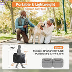 2-in-1 Dog Playpen 58''Pop Up Cat Pet Playpen, Assembly-Free Indoor Outdoor Kitten Enclosure, Kitten Pen Cat Cage Portable Puppy Tent Crates Kennel for Small Animals(No Divider, Unified Space)