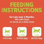 Just Try 16 OZ Carrot Cat Treats for Indoor Cats, Vitamin-Rich Natural Chicken Flavor Healthy Cat Snacks Training Biscuits Eye Health & Skin Support for Cats