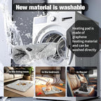 Pet Heating Pad, Temperature Adjustable Electric Heating Pad for Dogs Cats, Indoor/Outdoor 18" x 18" Graphene Heated Cat Dog Bed