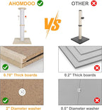 36.5 Inch Cat Scratching Post Heavy Duty Cat Scratch Post Handmade Cotton Rope with Hanging Toys for Ultimate Cat Fun(Beige)