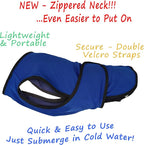 Dog Cooling Vest – Lightweight Summer Jacket for Dogs with Zip Neck & Velcro – Easy On/Off Cooling Coat for Walks, Travel & Outdoors