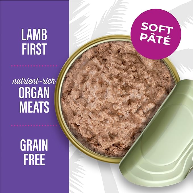 Tiki Cat After Dark Soft Pate, Lamb & Beef Liver, High-Protein and 100% Non-GMO Ingredients, Wet Cat Food for Adult Cats, 3 oz. Can (12 Count) (Packaging May Vary)
