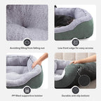 INVENHO Large Dog Beds Large Sized, Washable Orthopedic Warming Soft Sleeping Durable with Anti-Slip Bottom