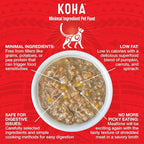 KOHA Pure Shreds Beef Entrée for Cats, Single Meat High Protein Wet Cat Food, 5.5oz Cans (Pack of 12)